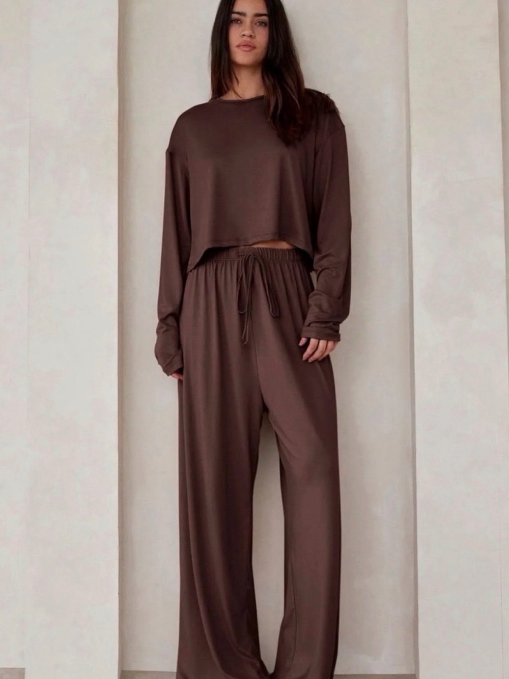 NWT Bumpsuit "The Cloud" Lounge Pants in Chocolate - M